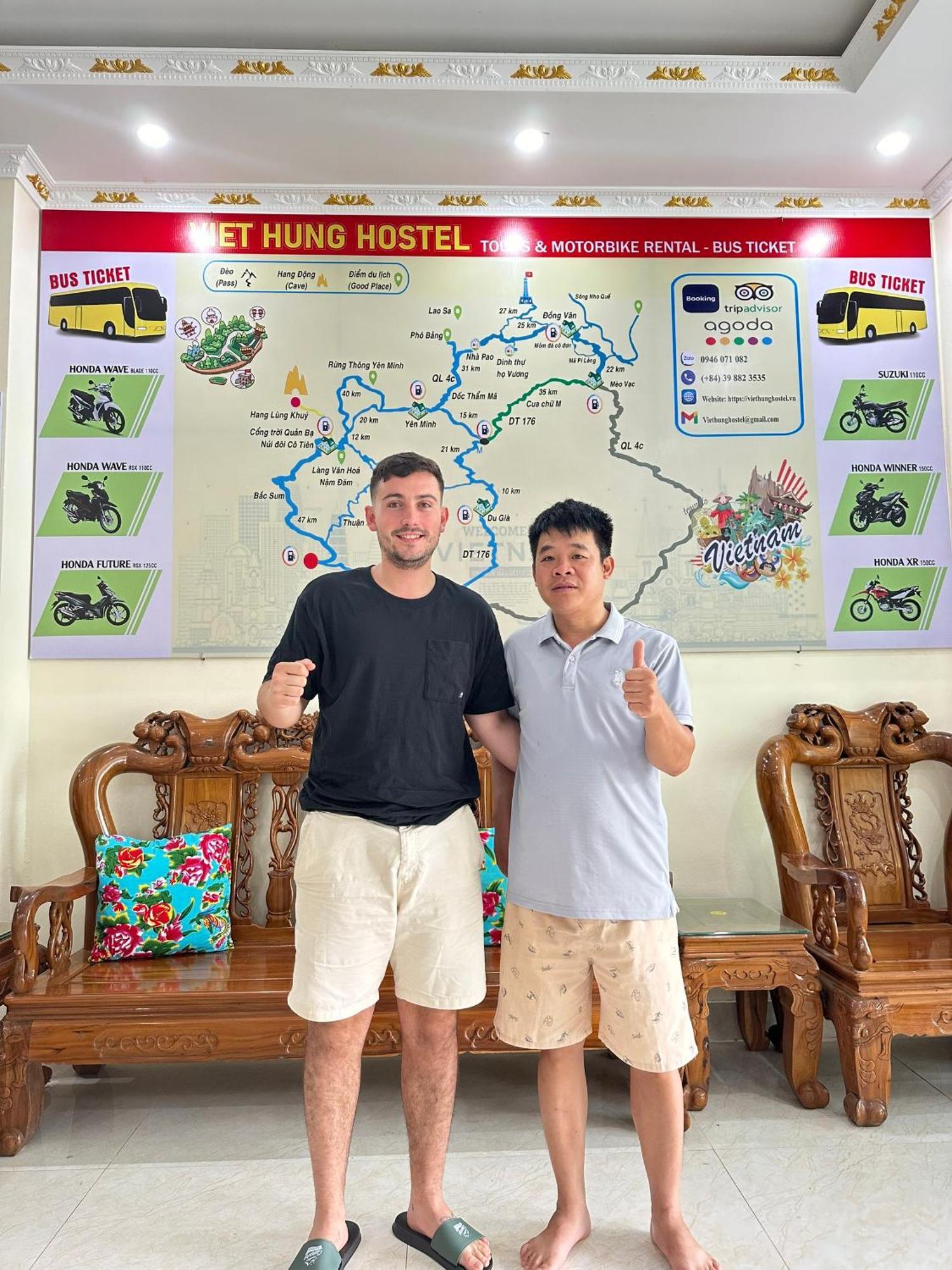 Viethung Hostel-Motorbikes For Rental - Tour Lang Lap Exteriör bild